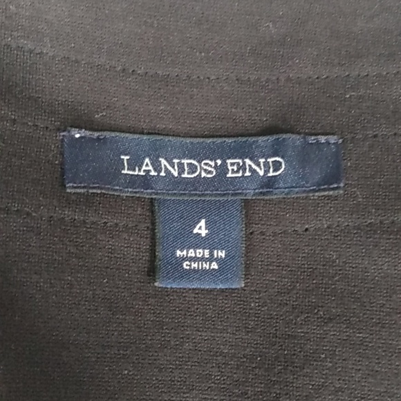 Ponte knit dress LBD Lands End size 4 - Picture 3 of 12